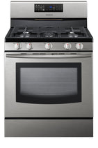 Cuisinière à gaz Samsung FX710BGSXAA à 5 brûleurs avec four de grande capacité et commandes intelligentes