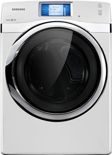 Sèche-linge à gaz à chargement frontal Samsung DV457GVGSWR/AA avec écran LCD tactile