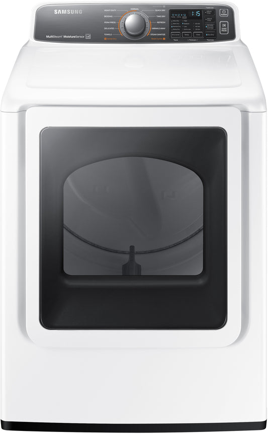 Sécheuse électrique à chargement frontal Samsung DV48J7700EW/A2 de 7,4 pi³