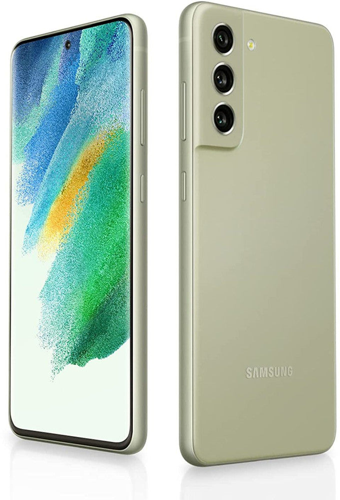 Samsung Galaxy S21 FE SM-G990UZACATT - AT&T Locked, Olive Green, 128GB Storage, Samsung Knox Vault
