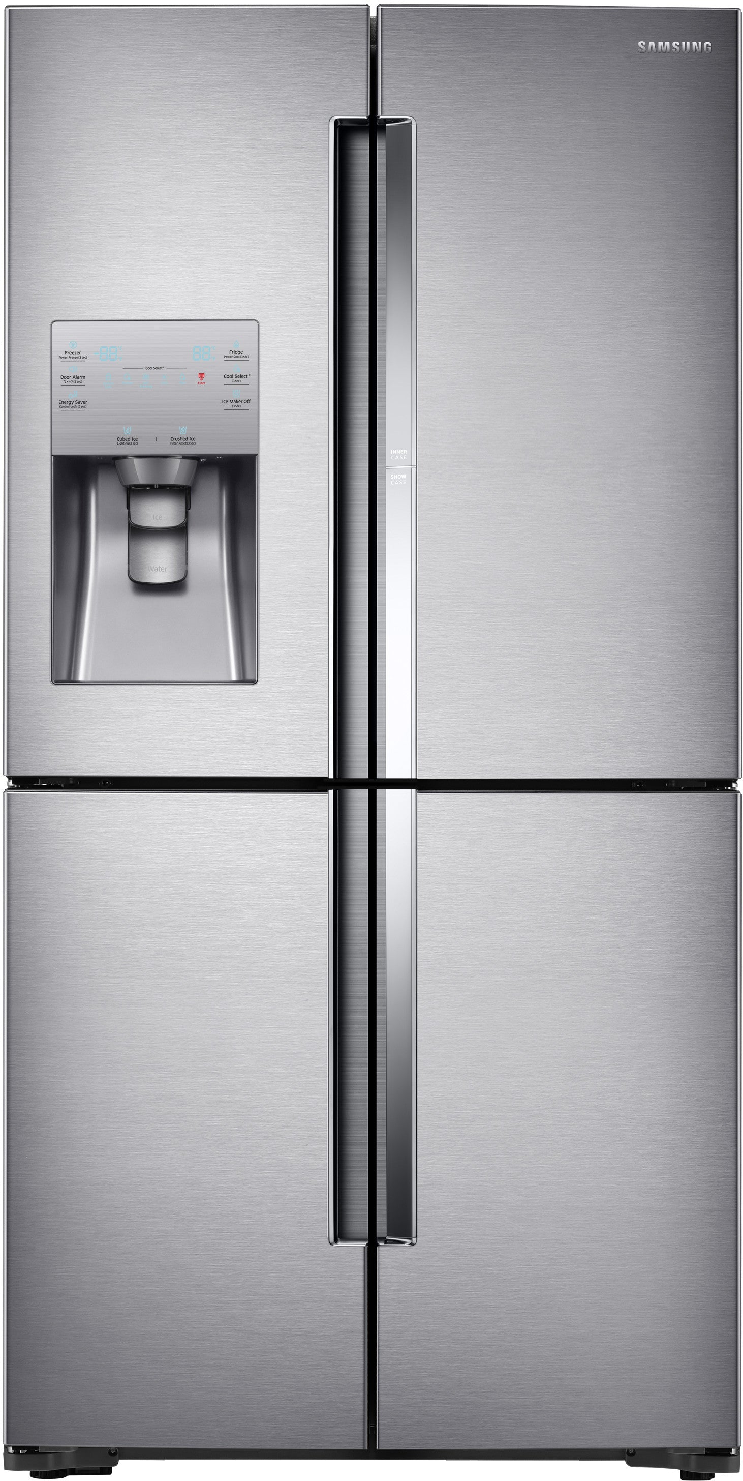 Samsung RF22K9381SR/AA 22.04 Cu. Ft. 4-Door Flex French Door Refrigerator