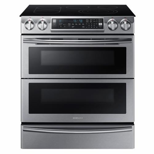 Samsung NE58K9850WS/AA 5.8 Cu. Ft. Slide-in Electric Flex Duo Range