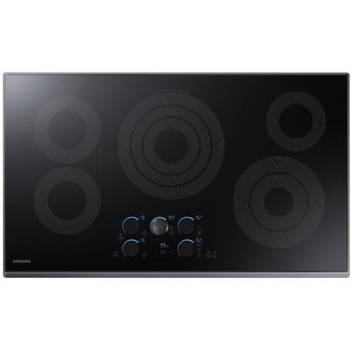 Samsung NZ36K7570RG/AA 36 Inch Smart Electric Cooktop In Black Stainless Steel