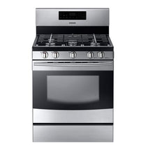 Samsung NX58F5500SS/AA 5.8 Cubic Feet Stainless Steel Freestanding Gas Range