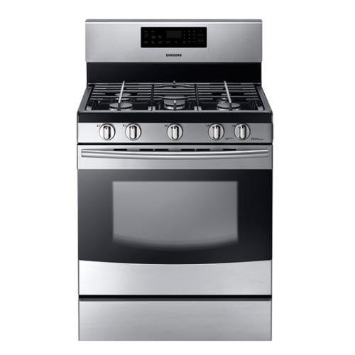 Samsung NX58F5500SS/AA 5.8 Cubic Feet Stainless Steel Freestanding Gas Range