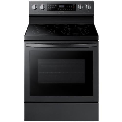 Cuisinière électrique autonome Samsung NE59R6631SG/AA de 5,9 pi³, en acier inoxydable noir