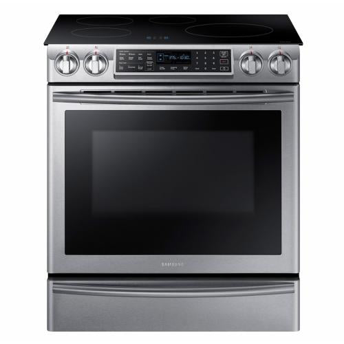 Samsung NE58K9560WS/AA 5.8 Cu. Ft. Electric Induction Slide-in Smart Range