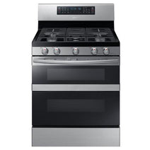 Cuisinière à gaz autonome Samsung NX58M6850SS/AA Flex Duo de 5,8 pi³