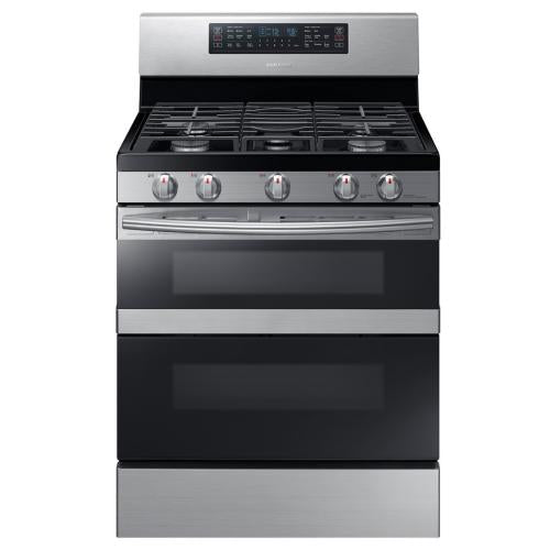 Cuisinière à gaz autonome Samsung NX58M6850SS/AA Flex Duo de 5,8 pi³
