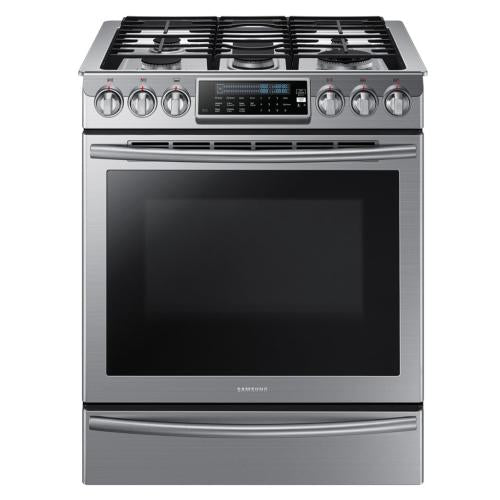 Samsung NX58H9500WS/AA 5.8 Cu. Ft. Slide-in Gas Convection Range