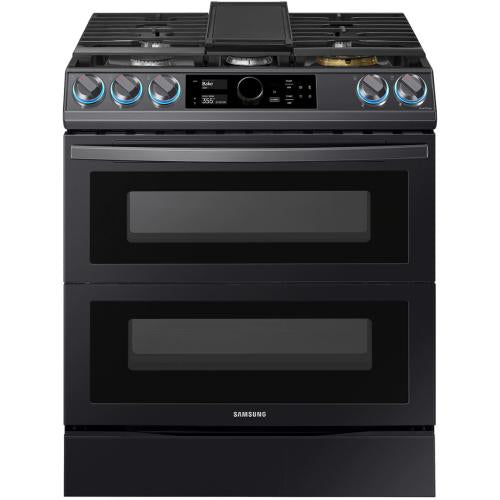 Samsung NX60T8751SG/AA 6.0 Cu Ft. Smart Slide-in Gas Range In Black Stainless Steel