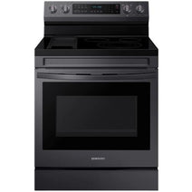 Cuisinière électrique autonome intelligente Samsung NE63A6711SG/AA de 6,3 pi³, en acier inoxydable noir