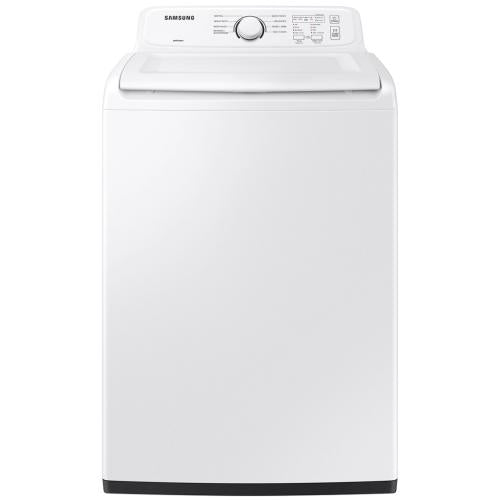 Laveuse à chargement par le haut Samsung WA41A3000AW/A4, capacité de 4,1 pi³, avec couvercle à fermeture douce et 8 cycles de lavage, blanche
