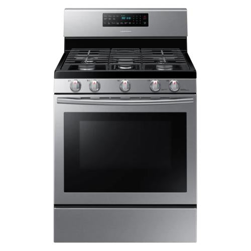 Cuisinière à gaz à convection autonettoyante Samsung NX58H5600SS/AC de 5,8 pi³ - Acier inoxydable