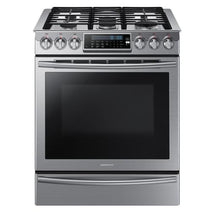 Samsung NX58H9500WS/AA 5.8 Cu. Ft. Slide-in Gas Convection Range
