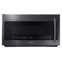 Four à micro-ondes Samsung ME21K7010DG/AA de 2,1 pi³ avec fonction grillades et hotte intégrée