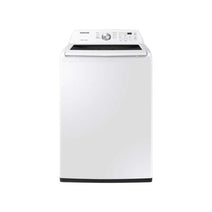 Laveuse à chargement par le haut Samsung WA45T3200AW/A4 de 4,5 pi³ avec technologie de réduction des vibrations+, blanche