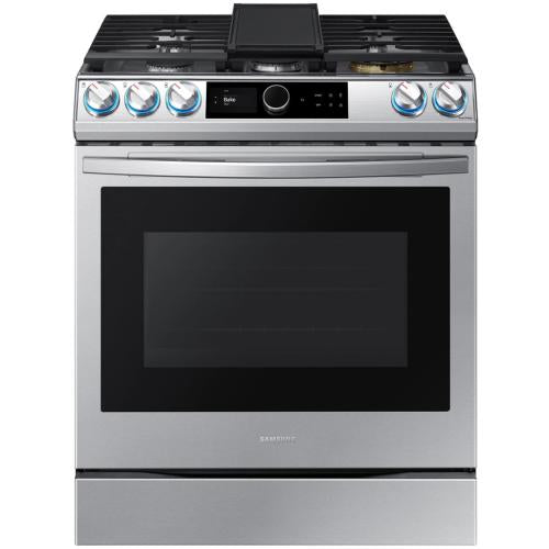 Samsung NX60T8711SS/AA 6.0 Cu Ft. Smart Slide-in Gas Range In Stainless Steel