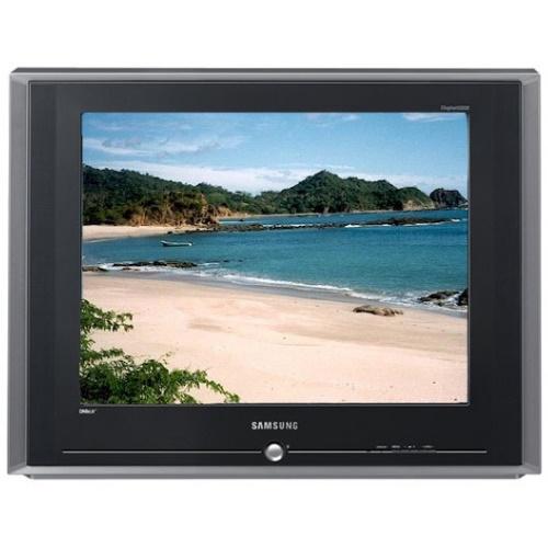 Téléviseur à tube cathodique Samsung TXR2435 24 pouces : esthétique rétro, affichage net et haut-parleurs stéréo