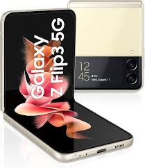 Samsung Galaxy Z Flip3 5G SM-F711U1GFXAA - Unlocked, Cream, 256GB Storage, Dolby Atmos Sound
