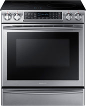 Samsung NE58K9560WS/AC 5.8 Cu. Ft. Electric Induction Self-cleaning Slide-in Smart Range With Convection - Stainless Steel