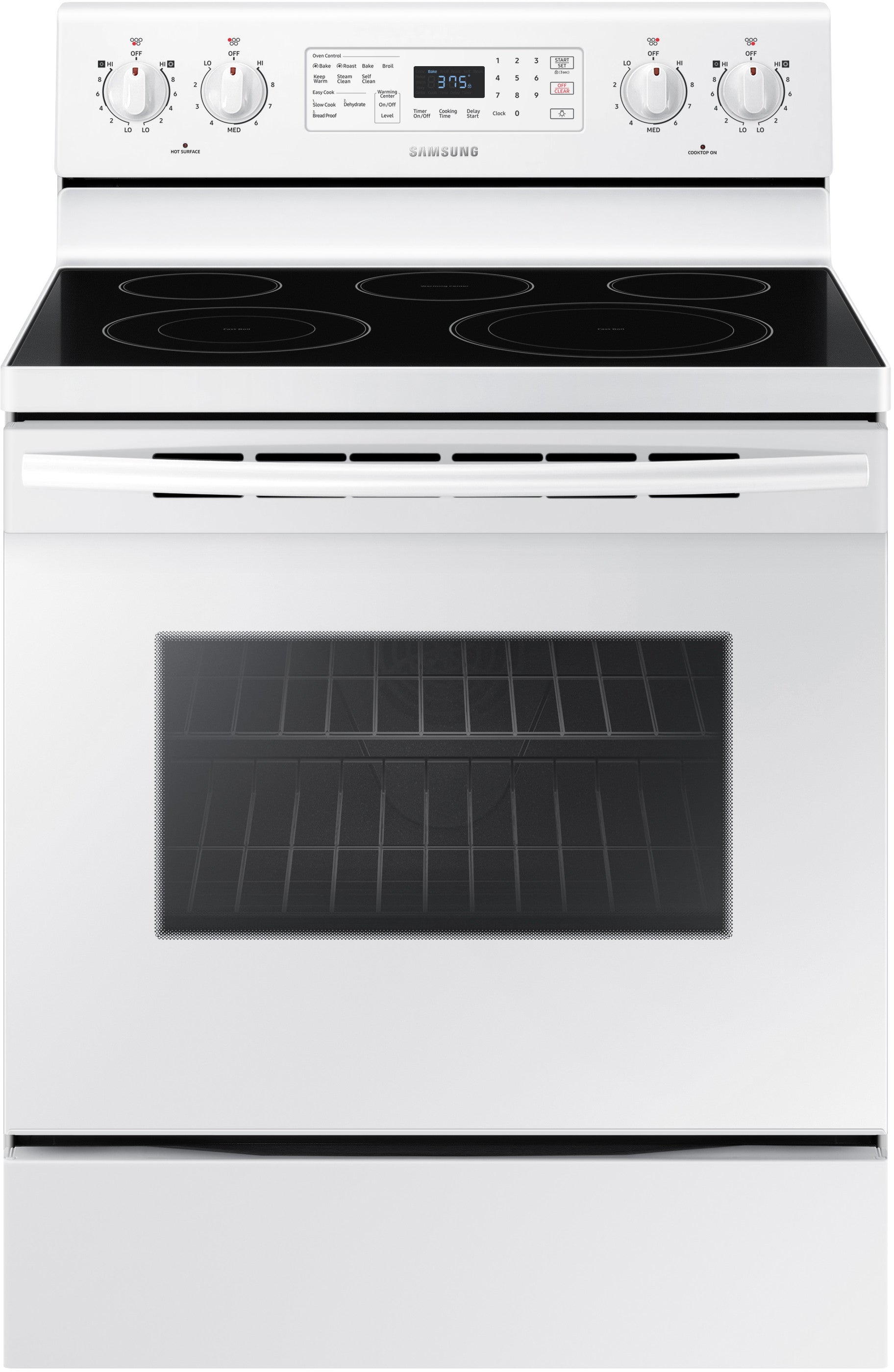 Samsung NE59M4320SW/AC 5.9 Cu. Ft. Convection Freestanding Electric Range - White