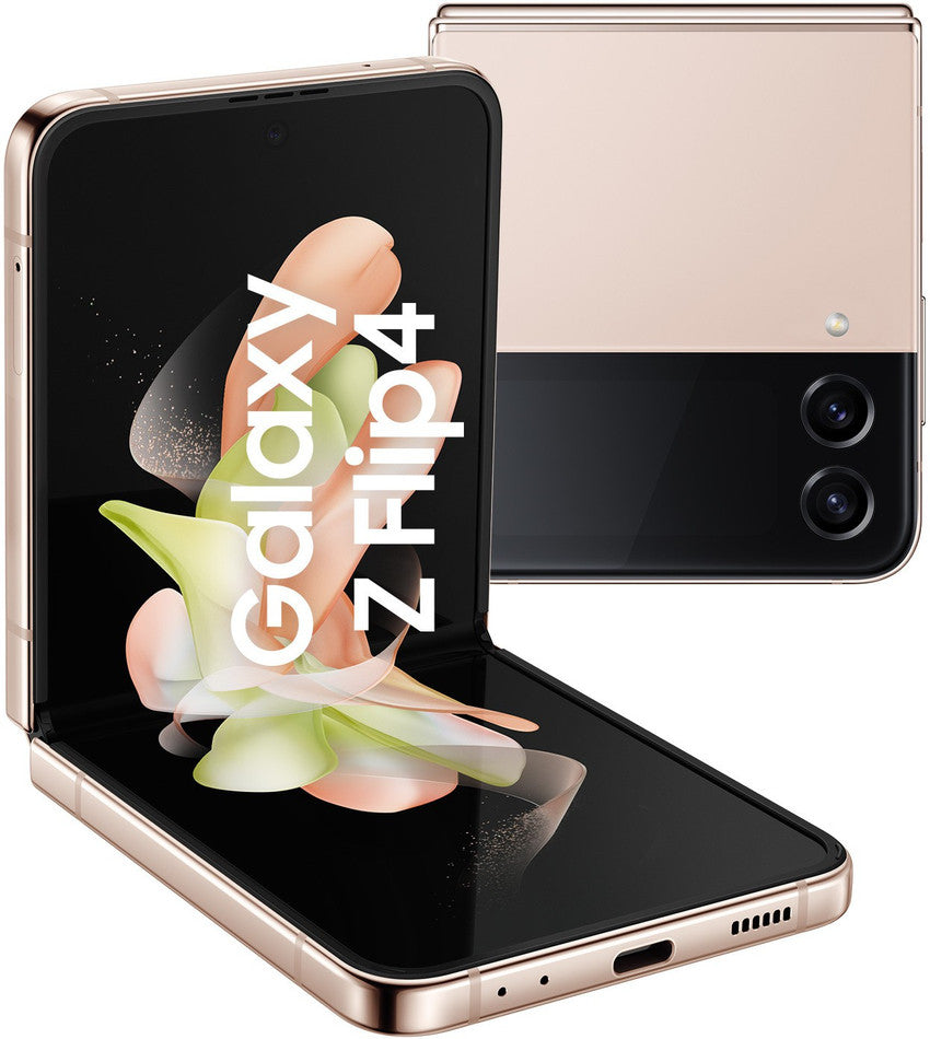 Samsung Galaxy Z Flip4 5G SM-F721UZDEXAA - Factory Unlocked, Pink Gold, 256GB Storage, Adaptive Flex Mode