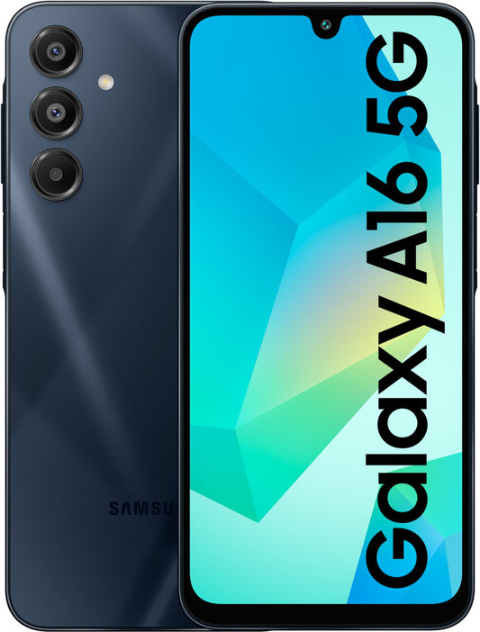 Samsung SMA166UZKACCT - Galaxy A16 5G avec écran ultra-fluide 90 Hz, stockage 128 Go, couleur noire