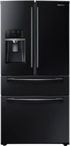 Samsung RF25HMEDBBC/AA 25 Cu. Ft. 4-Door French Door Refrigerator Black