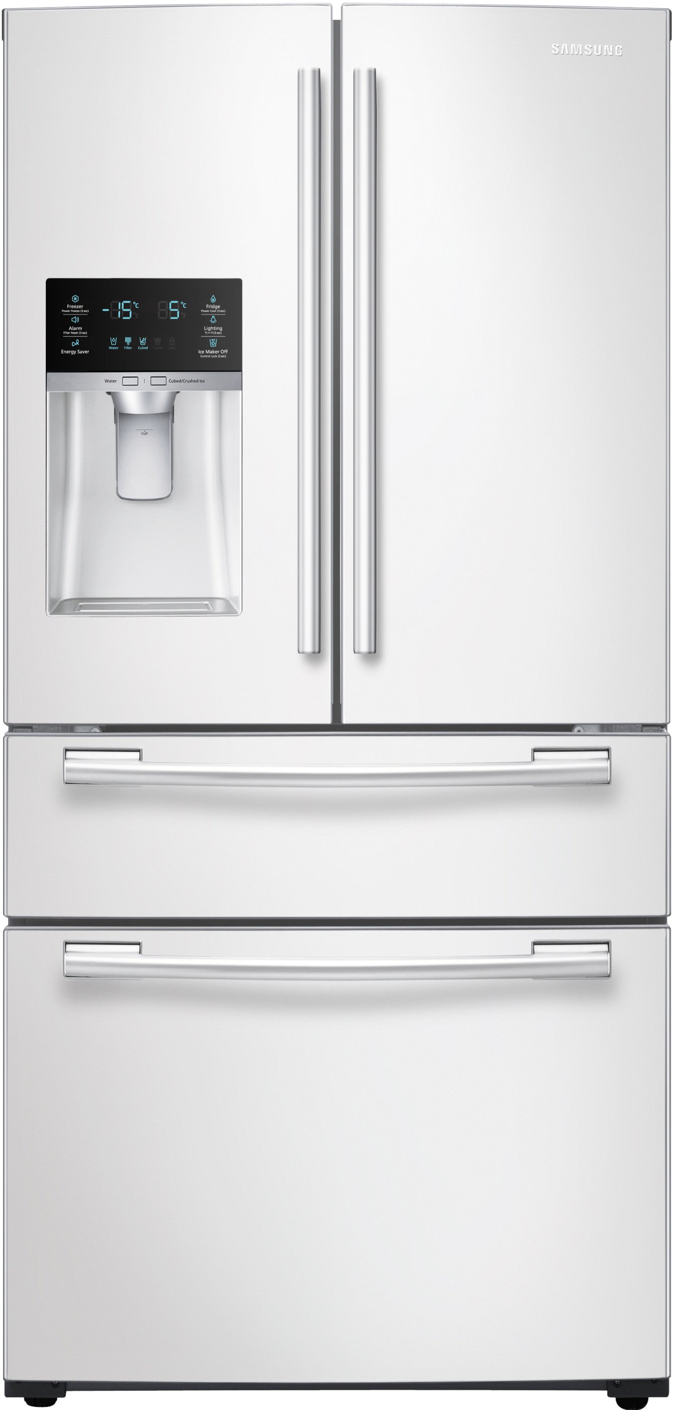 Samsung RF25HMEDBWW/AA 24.73 Cu. Ft. 4-Door French Door Refrigerator