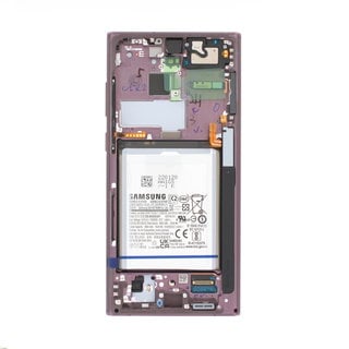 Samsung Mobile Galaxy S22 Ultra Display Unit Complete with Frame (Burgundy) - GH82-27487B