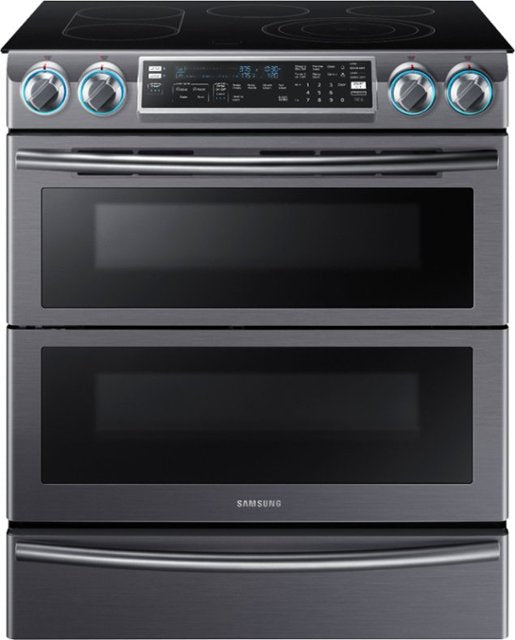 Samsung NE58K9850WG/AC 5.8 Cu. Ft. Electric Flex Duo Self-cleaning Slide-in Smart Range With Convection - Black Stainless Steel - Samsung Parts USA