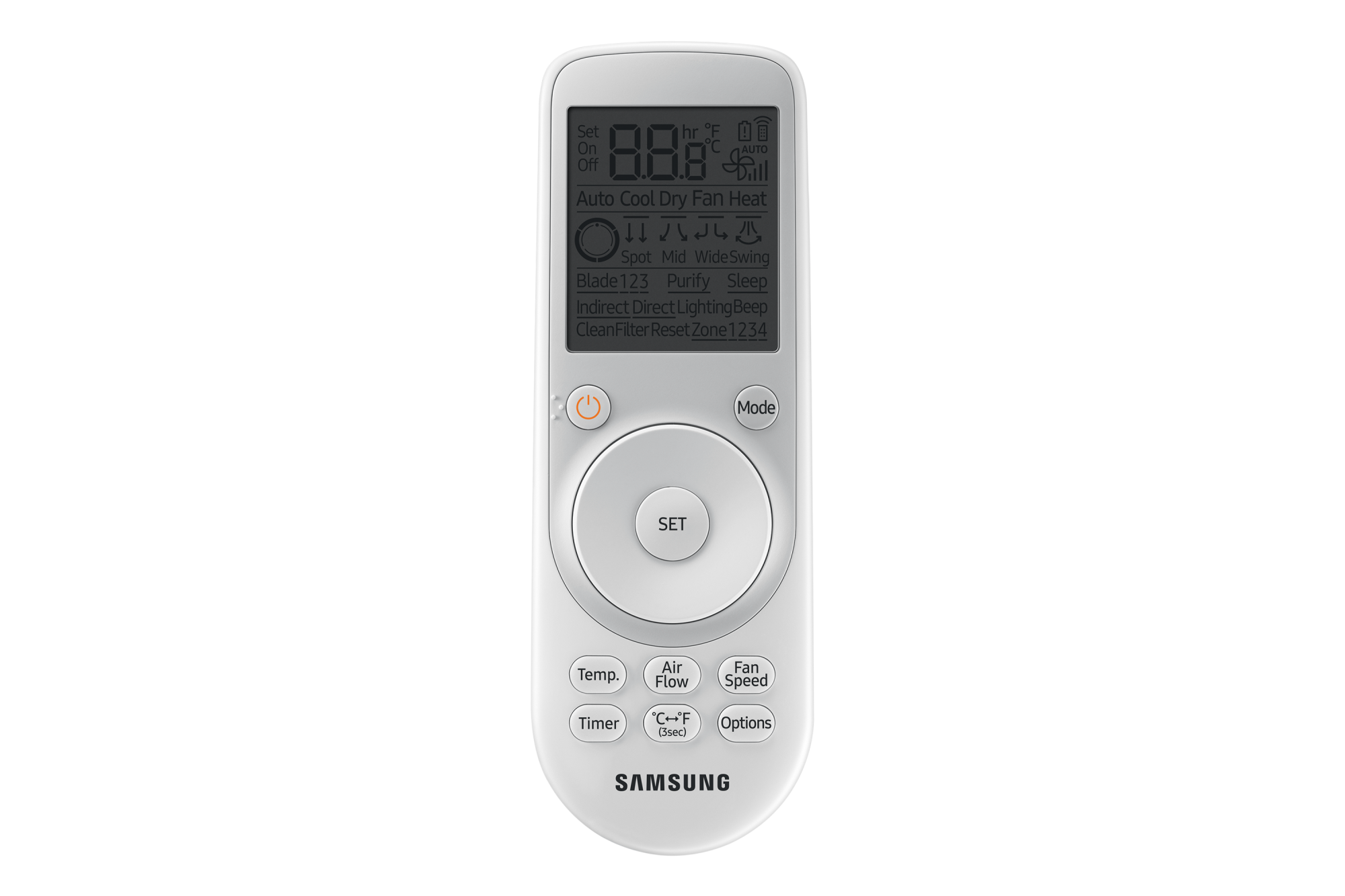 Samsung ARKH03U Air Conditioner Wireless Remote Control - Samsung Parts USA