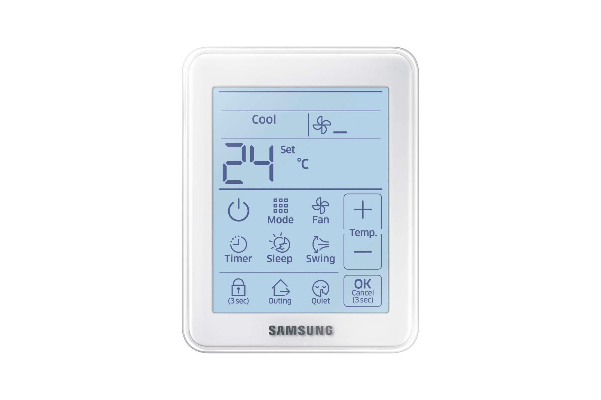 Samsung MWRSH10N Air Conditioner Simple Smart Touch Controller - Samsung Parts USA