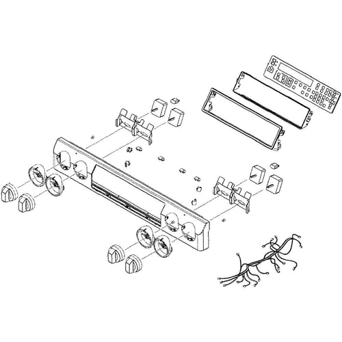 Samsung DG94-00892A Range Control Panel Assembly - Samsung Parts USA