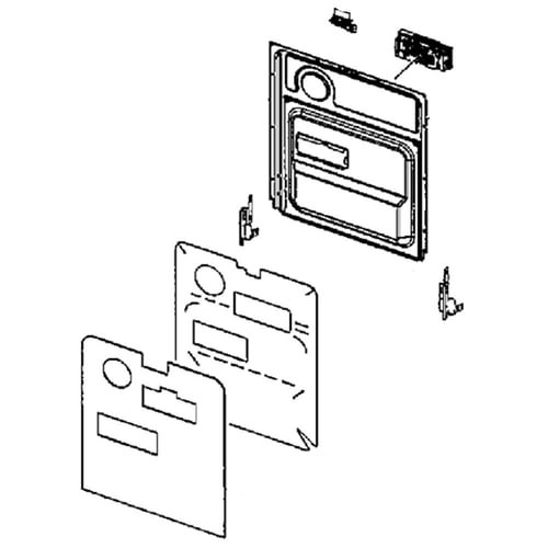 Samsung DD97-00490A Dishwasher Door Inner Panel Assembly - Samsung Parts USA