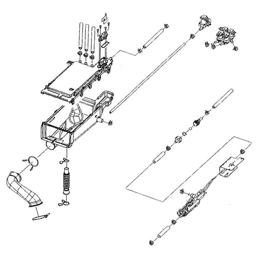 Samsung DC97-14522B Washer Dispenser Housing Assembly - Samsung Parts USA