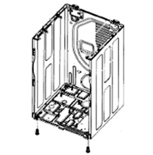 Samsung DC97-18594K Dryer Cabinet Assembly - Samsung Parts USA