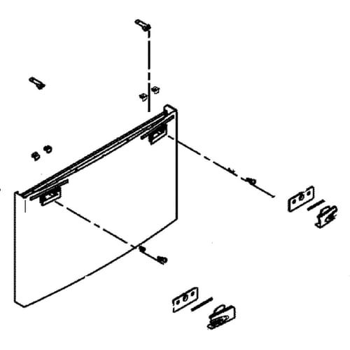 Samsung DA91-03946K Refrigerator Freezer Door Assembly - Samsung Parts USA