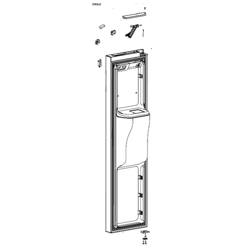 Samsung DA91-04149C Refrigerator Freezer Door Assembly (White) - Samsung Parts USA