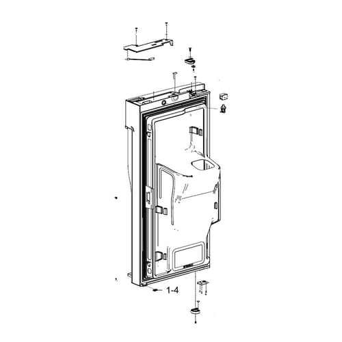 Samsung DA91-04315J Refrigerator Door Assembly, Left - Samsung Parts USA