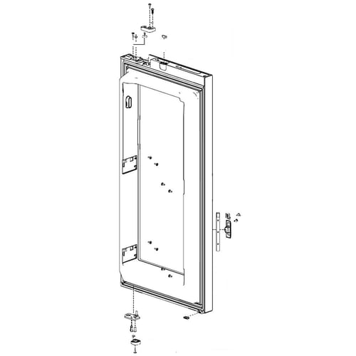 Samsung DA91-04487C Refrigerator Convenience Door Inner Frame - Samsung Parts USA