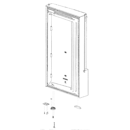 Samsung DA91-04496H Refrigerator Freezer Door Assembly, Right - Samsung Parts USA