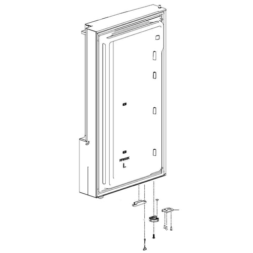 Samsung DA91-04497F Refrigerator Door Assembly, Left - Samsung Parts USA