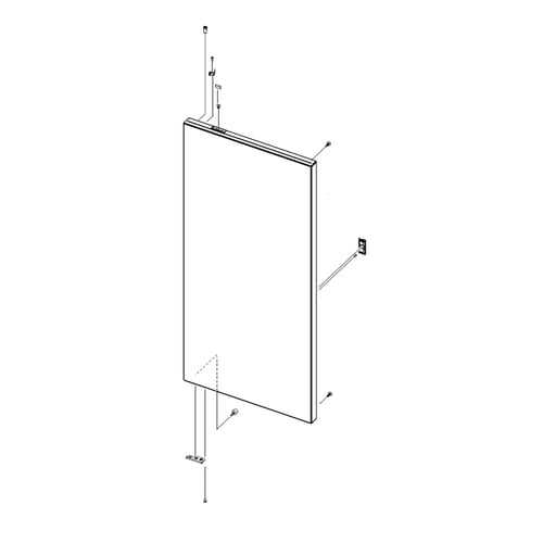 Samsung DA91-05493A Refrigerator Convenience Door Outer Panel Assembly - Samsung Parts USA