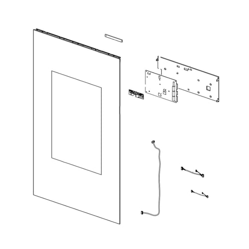 Samsung DA99-04371R Refrigerator Door Custom Outer Panel, Right - Samsung Parts USA