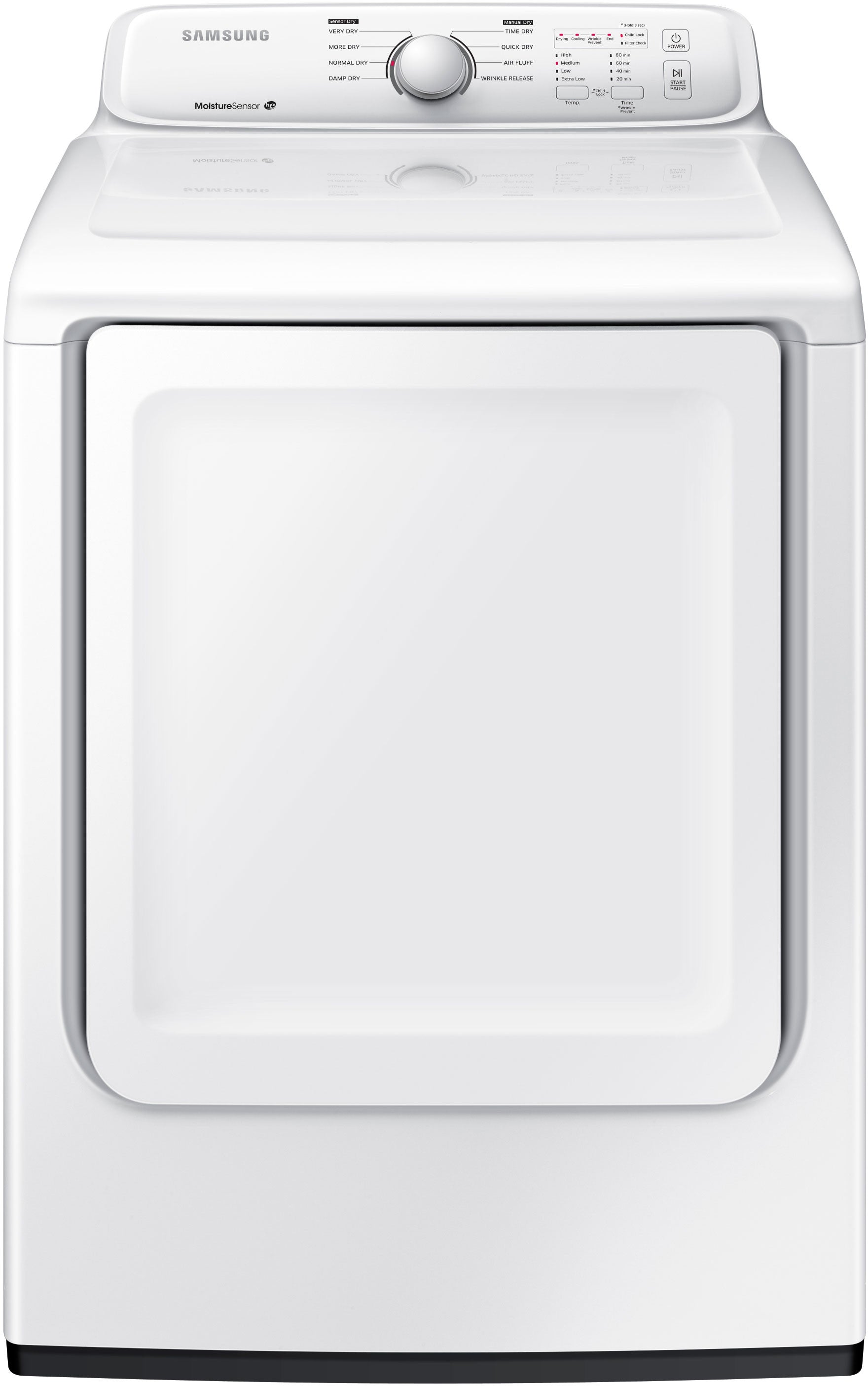 Samsung DV40J3000GW/A2 7.2 Cu. Ft. Gas Dryer With Moisture Sensor In White - Samsung Parts USA