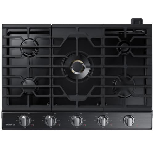 Samsung NA30N7755TG/AA 30 Inch Smart Gas Cooktop In Black Stainless Steel - Samsung Parts USA