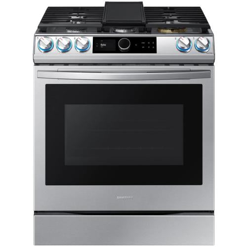 Samsung NX60T8711SS/AA 6.0 Cu Ft. Smart Slide-in Gas Range In Stainless Steel - Samsung Parts USA