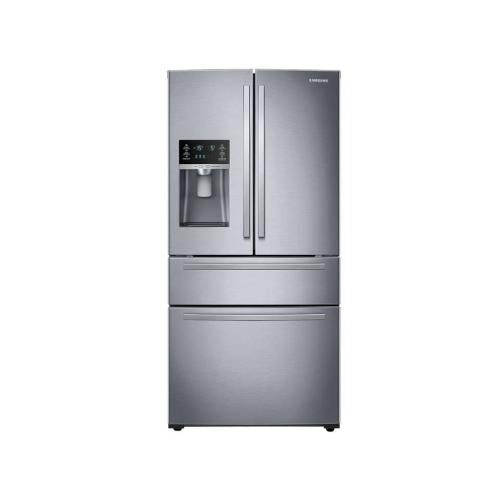 Samsung RF25HMIDBSR/AA 25 Cu. Ft. Large Capacity 4-Door French Door Refrigerator With External Water And Ice Dispenser In Stainless Steel - Samsung Parts USA